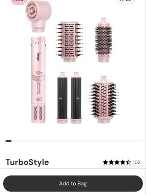 Lange Pink 6-Piece Hot Air Styling Set